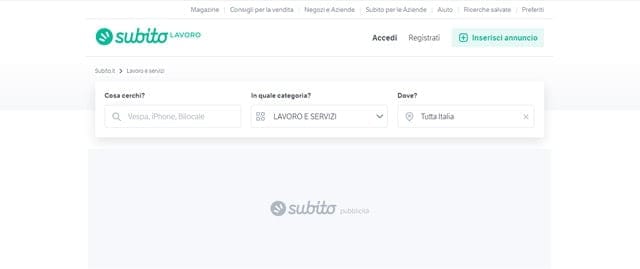 Subito Lavoro subito annunci di lavoro gratuiti della tua zona