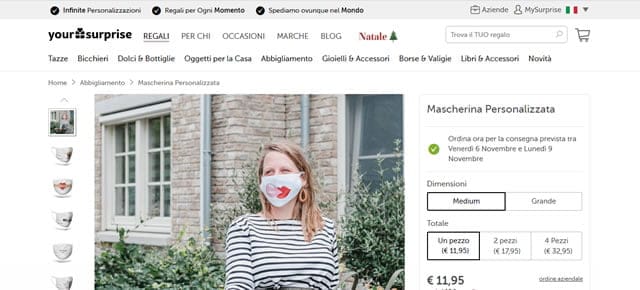 YourSurprice YourSurprice mascherine personalizzate