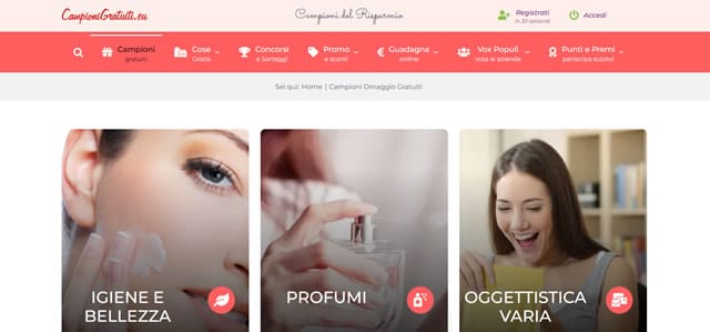 Campionigratuiti.eu Campioni gratuiti prodotti