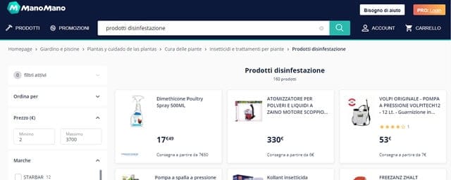 ManoMano ManoMano disinfestazione e derattivazione