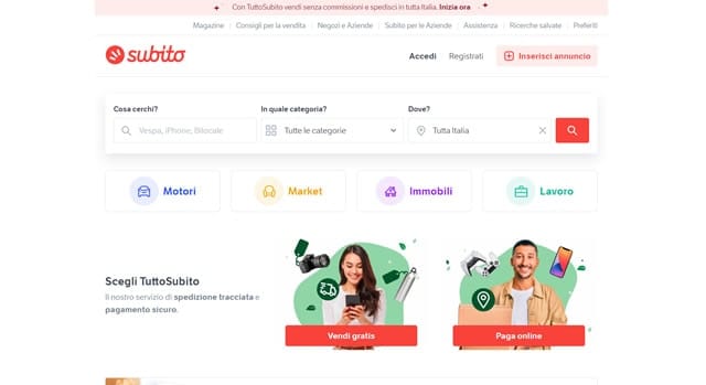 Subito.it - Sito di Annunci Online Subito.it Sito di annunci online