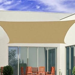 Outsunny Tenda a Vela Parasole Rettangolare Protezione Raggi UV Outsunny Tenda a Vela
