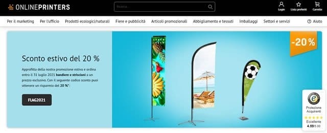 Onlineprinters Onlineprinters stampa borracce acciaio inox