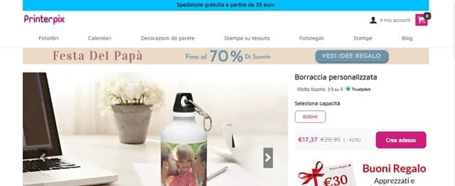 Printerpix Printerpix stampa borracce online