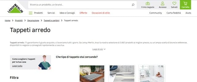 Leroy Merlin - Tappeti per la casa Leroy Merlin tappeti casa