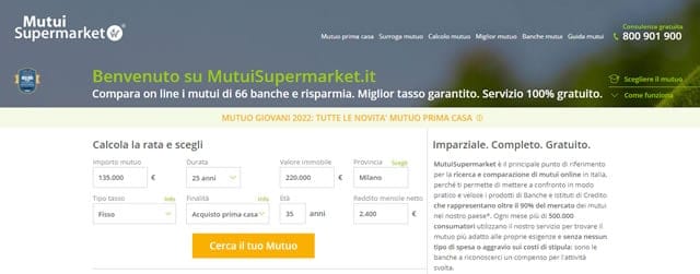 mutui on line mutuisupermarket