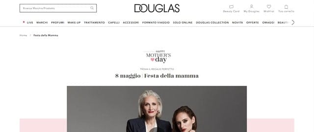Douglas Douglas profumi e mak-up festa della mamma