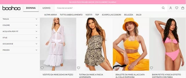 Boohoo Abbigliamento Economici per Donna Boohoo Costumi da Bagno