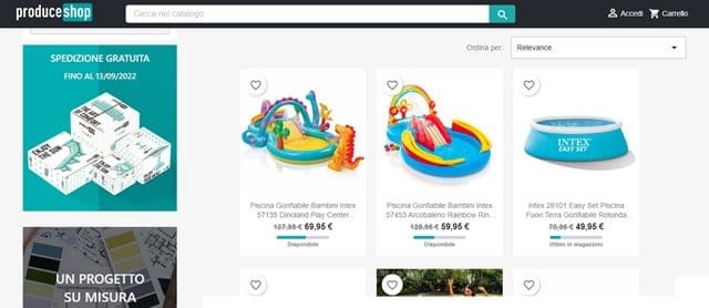 Produceshop - Piscine Online Producershop piscina gonfiabile bambini