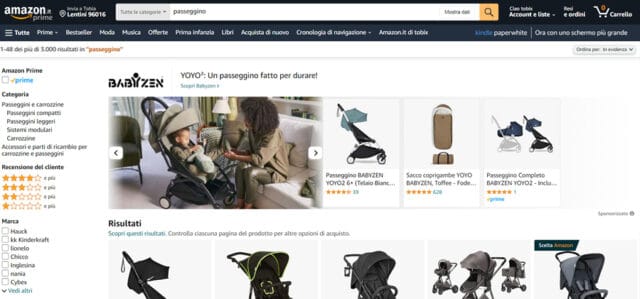 Amazon Amazon Passeggini Online