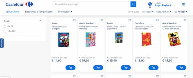 Carrefour Carrefour diari scolastici online
