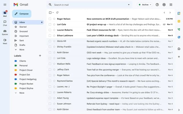 Gmail - Dashboard Gmail Schermata Iniziale