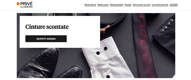 Zalando Privè  Zalando Privè Cinture Scontate