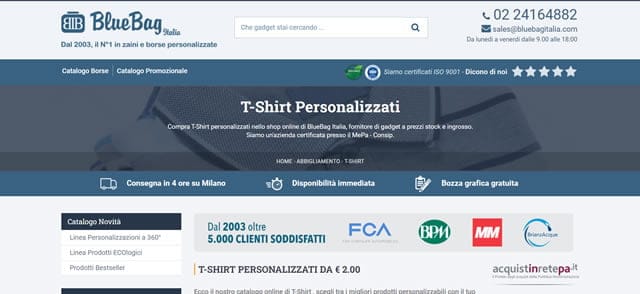 Bluebagitalia - Magliette Personalizzate Bluebagitalia