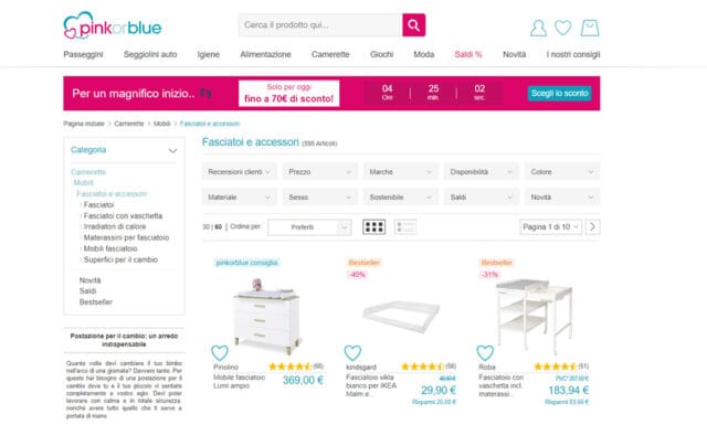 PinkouBlue - Fasciatoio Neonato PinkOrBlue