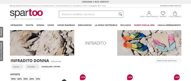 Spartoo - Homepage Spartoo infradito