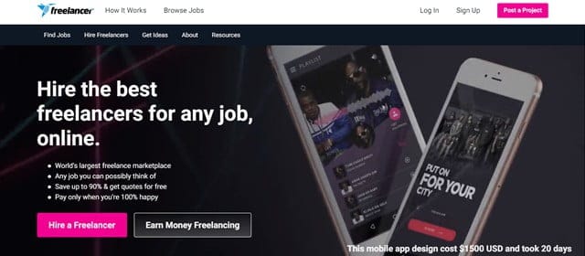 Assumi i migliori freelance per qualsiasi lavoro, online.