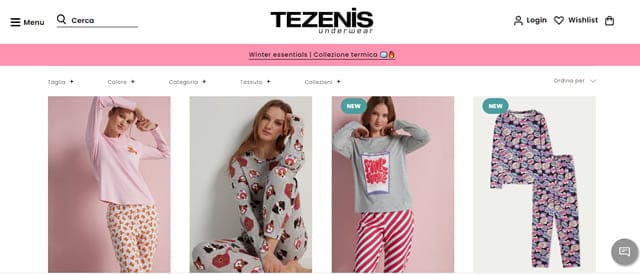 Tezenis - Pigiami Donne e Uomo Tezenis Pigiami On line