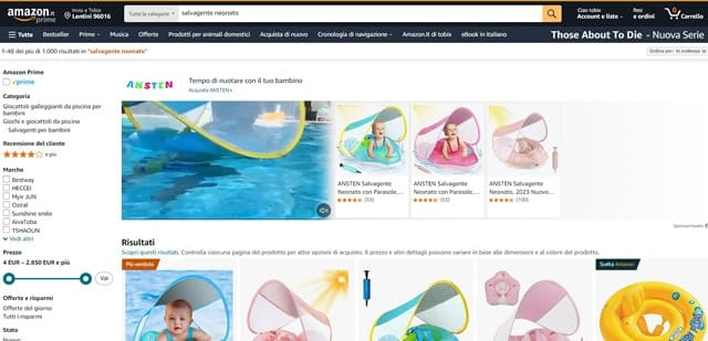 Amazon Salvagente Neonato Amazon Salvagente Mare e Piscina Neonato