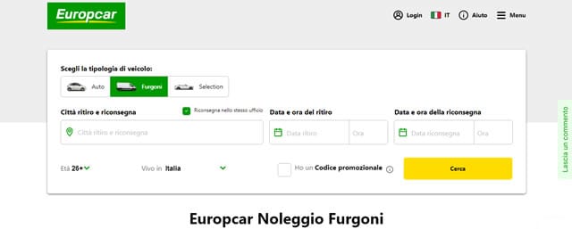 Europcar Noleggio Furgoni Europcar Noleggio Furgoni