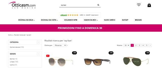 Ottica SM - Occhiali da sole Online Ottica SM occhiali da sole