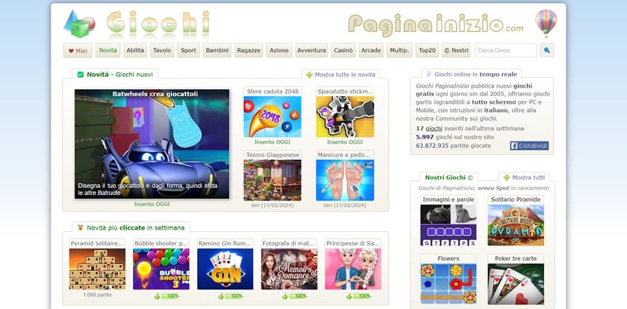 Pagina Inizio Pagina Inizio Giochi Online