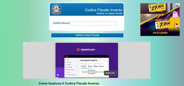 Codice Fiscale Inverso Codice Fiscale Inverso Calcolo
