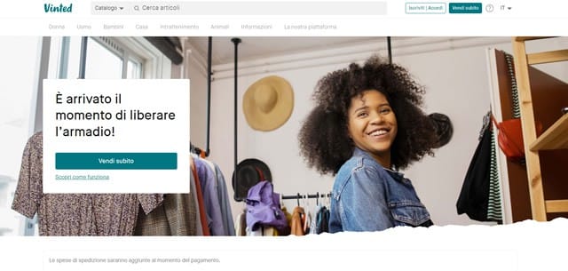 Vinted - Abbigliamento Usato Vinted piattaforma di vestiti usati