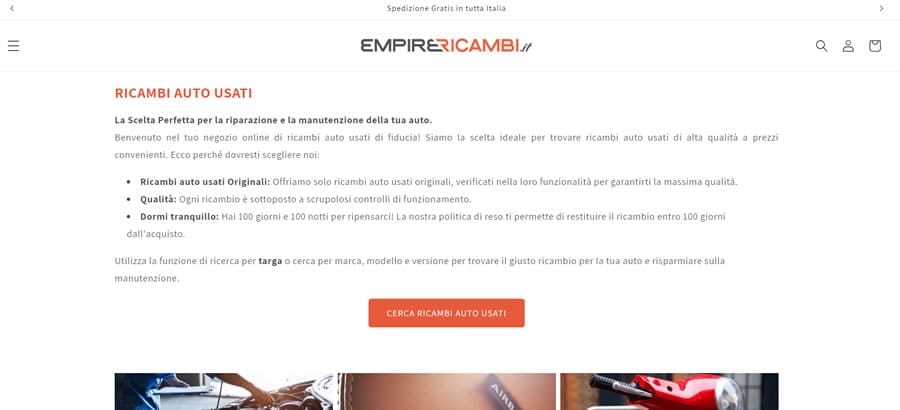 Empire Ricambi Usati Empire Ricambi Auto