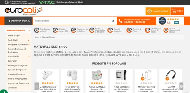 Eurocali  Eurocali Sito multicateogira