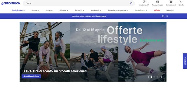 Decathlon Homepage Decathlon homepage