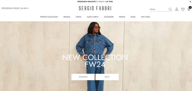 Sergio Fabbri Homepage Sergio Fabbri - Abbigliamento e Calzature