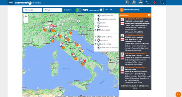 Autostrade Per L'Italia - Calcolo Pedaggio Autostrada Pedaggio