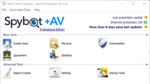Spybot anti malware SpyBot + Av