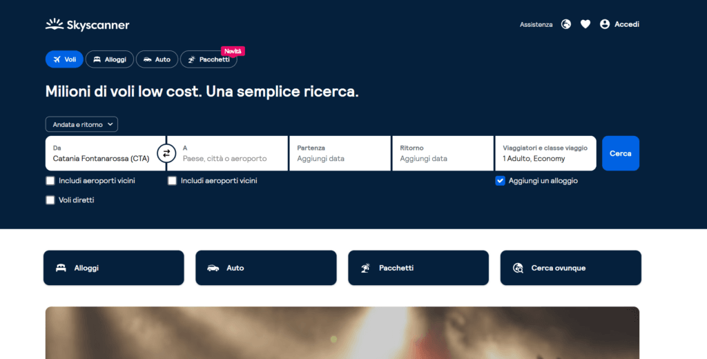 Skyscanner Voli