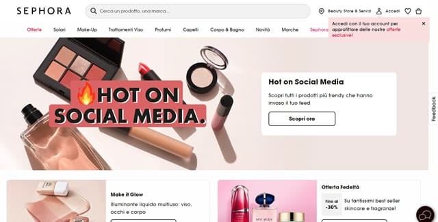 Sephora Home page Sephora profumeria Uomo online