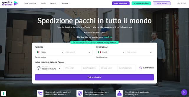 Spedire.com Offerte spedizioni