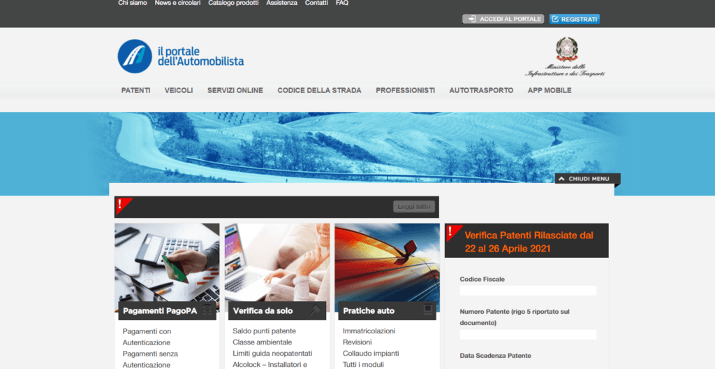 ll portale dell'automobilista