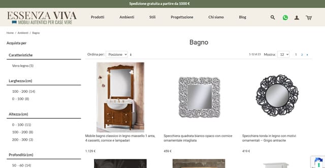 Essenza Viva mobili bagno Essenza Viva