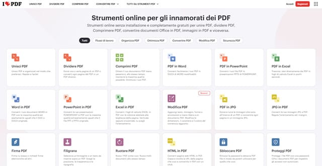I love PDF unisci