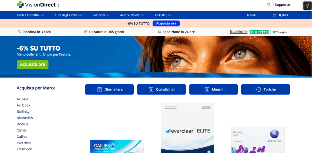Vision Direct Lenti a contatto