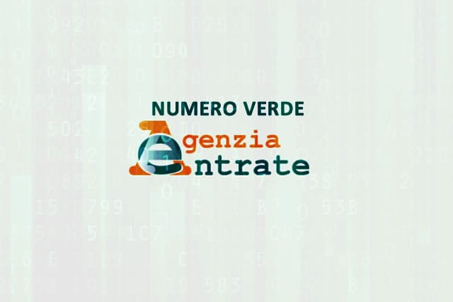 numero verde agenzia delle entrate
